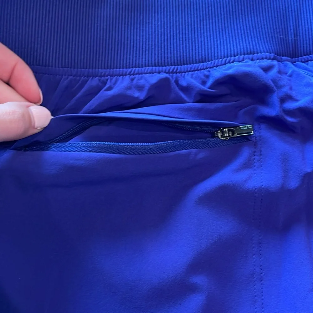 NWT Athleta Brooklyn Lined Pants Royal Purple Athleisure Pilates 4 High Rise - Picture 8 of 11